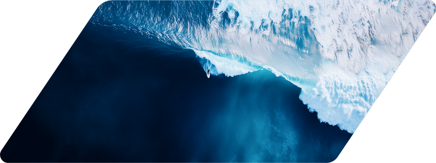 Surfer on a wave